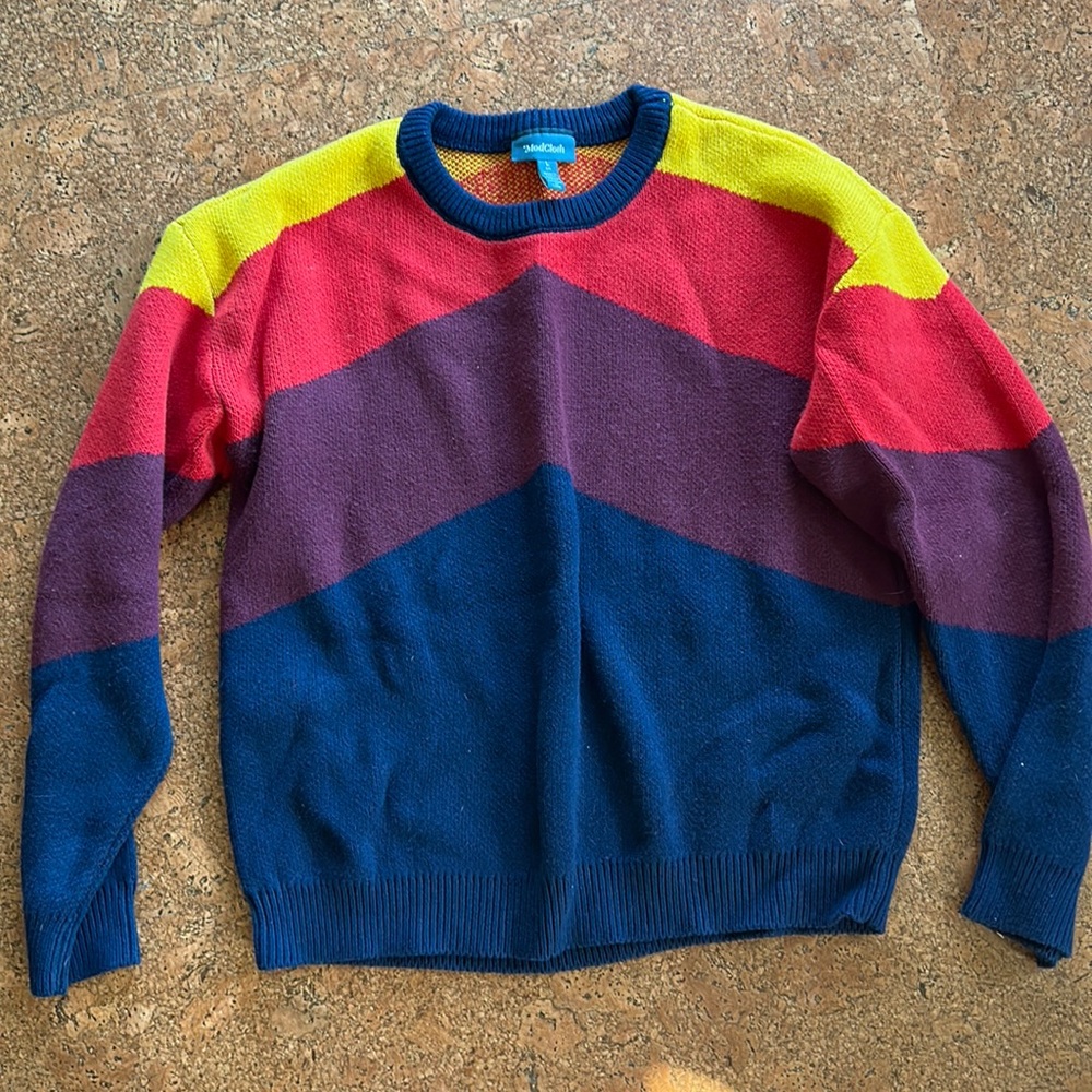Colorful ModCloth Sweater (L) - Worn 1x